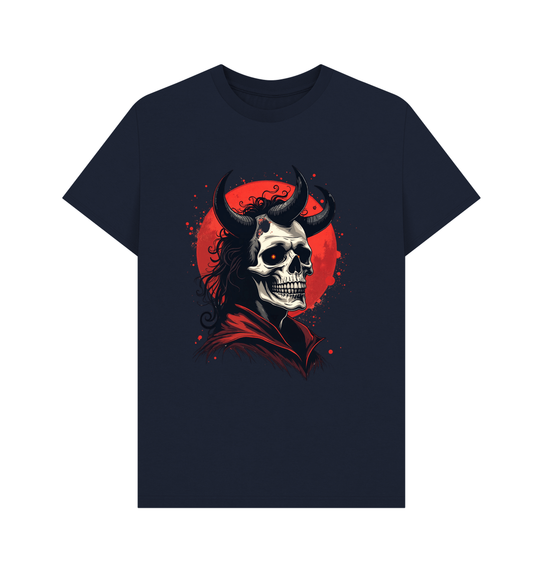 Navy Blue Printed T-shirt