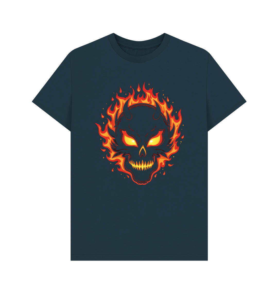 Denim Blue Printed T-shirt
