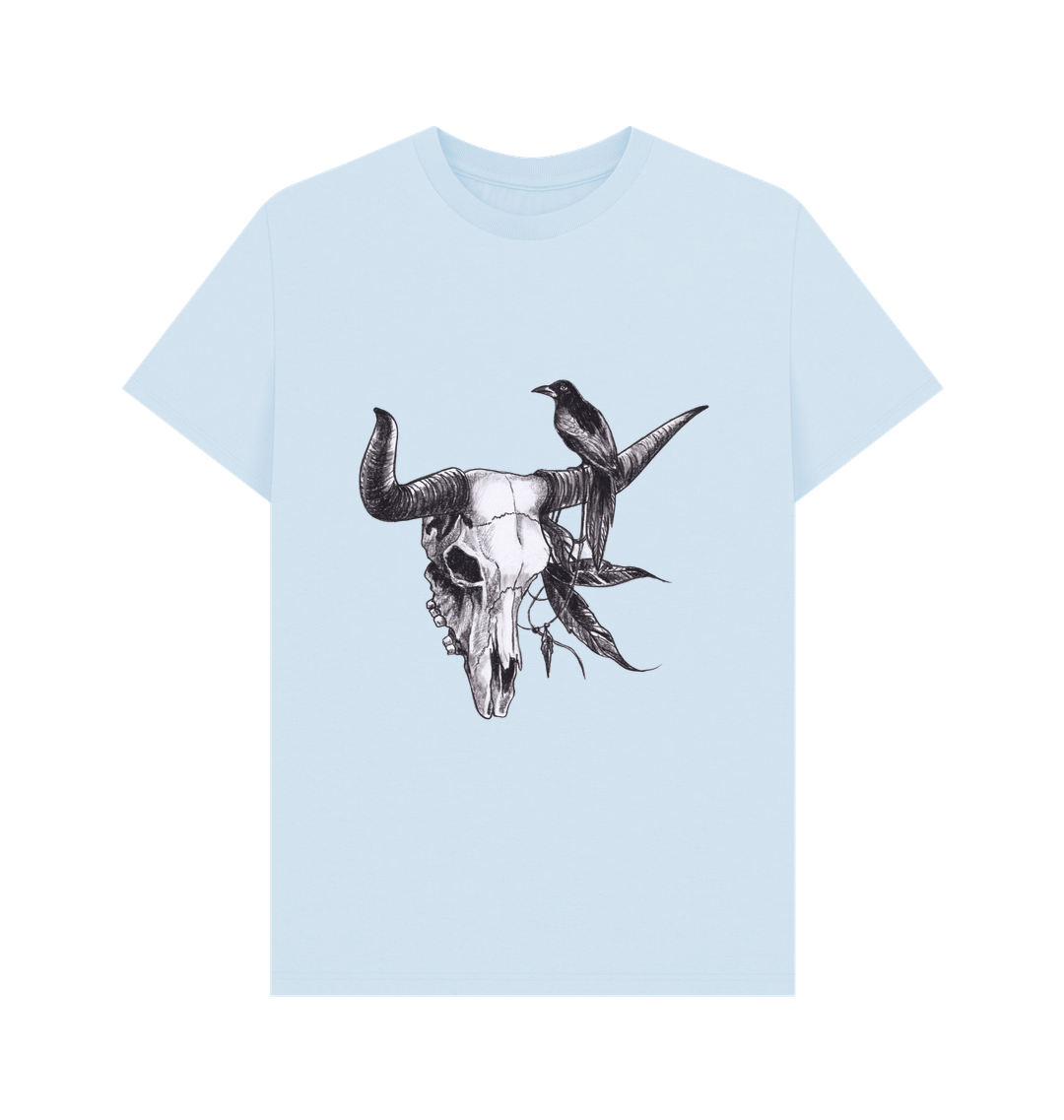 Sky Blue Printed T-shirt