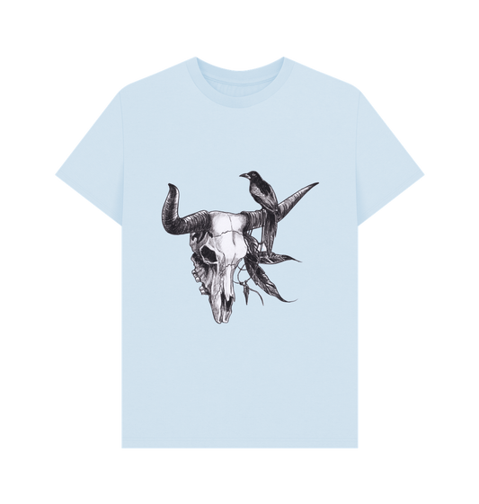 Sky Blue Printed T-shirt